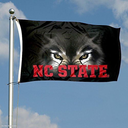 NC State State Wolfpack Pack Pack College Flag