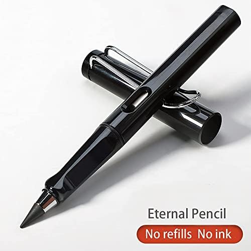 Frattina 6pcs עיפרון נצח, עיפרון, טכנולוגיה ללא דיו, עפרונות, בית ספר למשרד, שחור