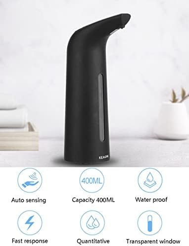 14oz / 400ml Premium Premium ללא מגע המופעל על ידי מתקן סבון אוטומטי עם חיישן תנועה אינפרא אדום, IPX6 אטום