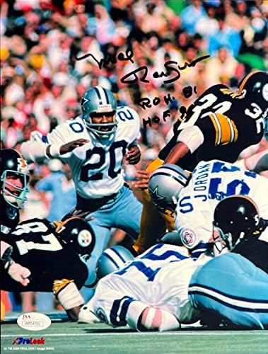 מל רנפרו - דאלאס קאובויס NFL חתום 8x10 צילום JSA WP54761 - תמונות NFL עם חתימה