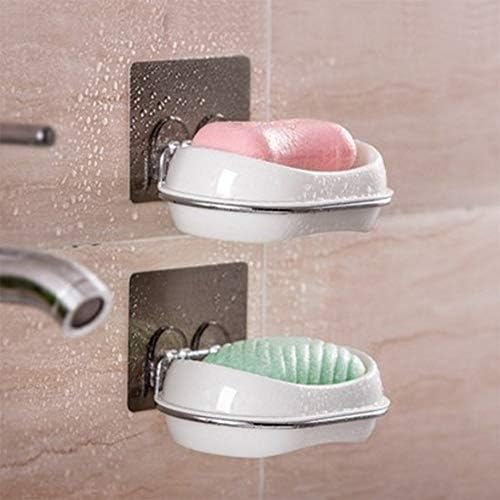 KMMK מדף אמבטיה בית ， מדף מגבות ， מדף מקלחת מדף טואלט סבון טואלט כפול סבון יצירתי מקורב ניקוז קופסת