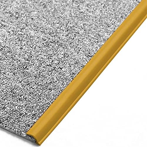 ספי רצועת שטיח צהוב, רצועת חיתוך לרצפות שטיח ו- PVC, לגובה מעבר סף שטיח פחות מ- 5 ממ