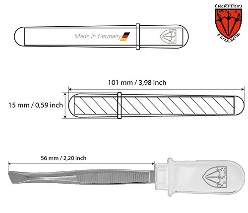 3 חרבות גרמניה-מותג איכות כיס פינצטה מניקור פדיקור טיפוח מקצועי אצבע & מגבר; הבוהן נייל טיפול על ידי 3 חרבות,