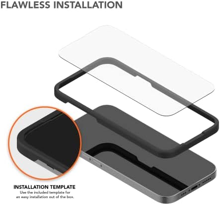 רוקפורם-אייפון 14 פרו מגנט כפול ומארז קריסטל תואם מגסייף + ערכת מגן מסך עם 2 חבילות