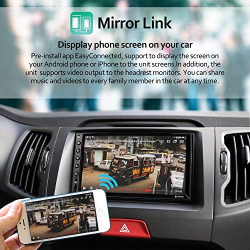 סטריאו לרכב אנדרואיד כפול דין - קורהאן אנדרואיד 10 עם מסך מגע בגודל 7 אינץ ' בנגן מולטימדיה לרכב