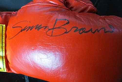 סיימון בראון חתום בחתימה כפפת אגרוף אברלאסט פ. ס. א. / די. אן. איי מ-58758