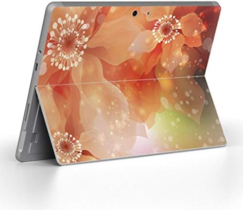 כיסוי מדבקות Igsticker עבור Microsoft Surface Go/Go 2 עורות מדבקת גוף מגן דק במיוחד 001992 פרח קמח כתום