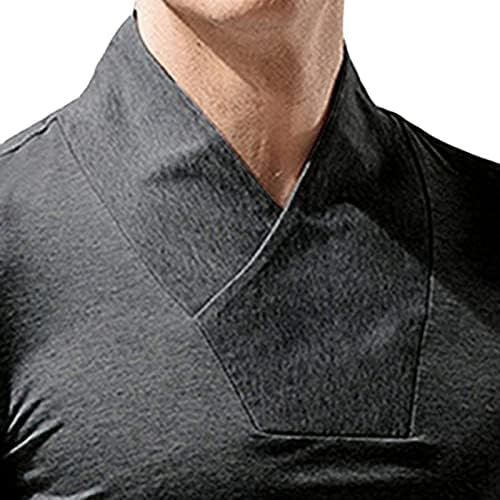 גולף חם סוודר ארוך שרוול סוודר צוות צווארון סווטשירט מוצק עם צווארון חולצה פולו חולצה חורף תחתון טי