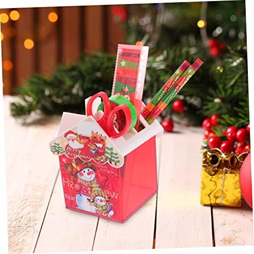 טופיקו 2 סטים מחזיק עט חג המולד חליפת סנטה חליפת yule מתנות מתנות משרדיות בתי ספר לתגמל פרסים ידניים