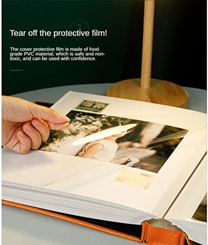 אלבום דבק עור Jydbrt תמונה 10x15 קיבולת גדולה בעבודת יד אלבום DIY אלבום ספרות יצירתית תצלום עיצוב