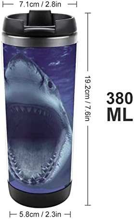 שיני כריש נירוסטה בקבוק מים מבודד כוס ואקום ספורט נסיעות