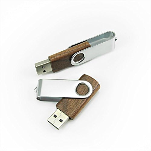 5 אריזות סיבוב מתכת עץ אגוז 2.0/3.0 כונן הבזק USB כונן דיסק USB מקל עץ