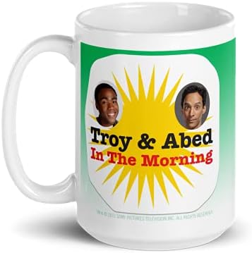 קהילת NBC Troy & Abed בספל הלבן של הבוקר, לבן 15 גרם