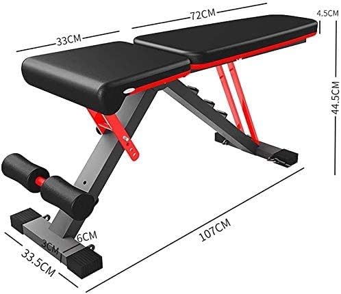 ספסל משקל AOHMG מתכוונן ומתקפל ספסל כושר תרגיל יושב ספסלים בשיפוע ABS, ספסל אימון כלי עזר להרמת משקולות