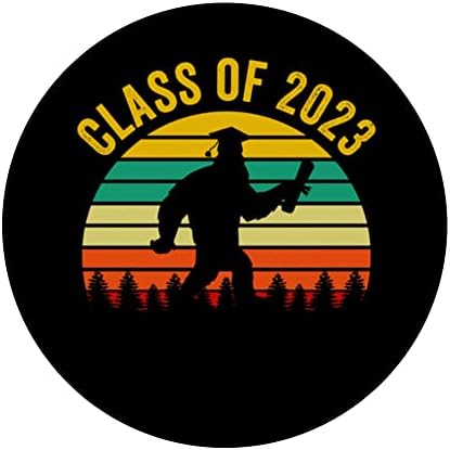כיתה של 2023 סיום סיום מצחיק Mens Bigfoot Mens 2023 Popsockets Swapparable Popgrip