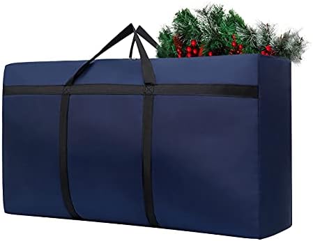 שקית אחסון עץ חג המולד-21 על 14 על 6.5 אינץ ' כיסוי שמיכת עץ חג המולד עמיד למים מחסן בגדי שמיכה בקיבולת גדולה,