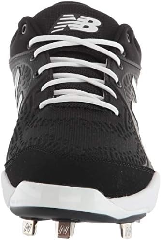 New Balance's Fresh Fresh Coam 3000 V5 נעל בייסבול מטאל, שחור/לבן, 8