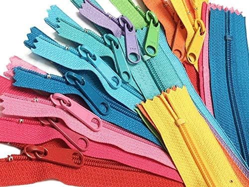 Zippers Zippers 4.5 עם משיכה ארוכה במיוחד - בקש את הצבעים שלך עבור מבחר הרוכסן YKK שלך - מיוצר בארצות