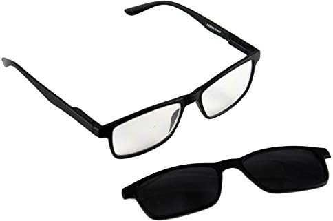משקפי שמש מגנטיים ביתי-X מצורפים-חסימת אור חוסמת משקפיים מתאימים על משקפיים לגברים, נשים-+2.50 הגדלה
