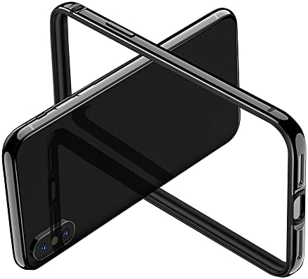 מסגרת מתכת בשחור לאייפון XS פגוש סגסוגת אלומיניום יוקרה לאייפון X XS מקסימום כיסוי קשה עבור