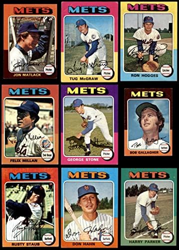 1975 Topps New York Mets ליד צוות סט New York Mets VG+ Mets