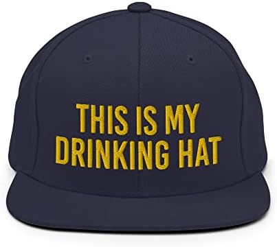 כובע סנאפבק רקום של מסיבת שתייה, זה כובע השתייה שלי