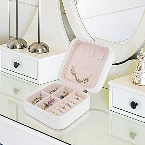 תיבת תכשיטים חמודה צ'יוואווה קופסת עור תכשיטים ניידים תכשיטים ניידים ארגוני אחסון קופסאות אחסון