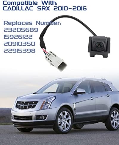 מצלמת גיבוי אחורית תואמת ל- Cadillac GM SRX 2010-, מצלמת הפארק סיוע מחליפה את מספר 23205689, 15926122,