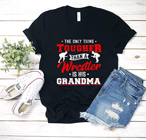 מצחיק הדבר היחיד קשה יותר מתאבק הוא שלו סבתא חולצה, מצחיק היאבקות מתנה טי לסבתא