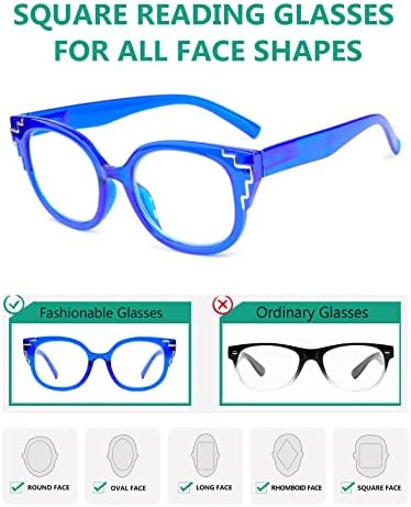 Eyekeppper משקפי קריאה של 5 חבילות נשים קוראים +1.50