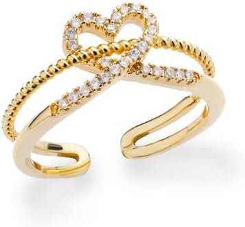 ויאלמה זירקון מעגל פתוח טבעות לנשים קריסטל זהב אצבע קסם מתכוונן טבעת חתונה ולנטיין תכשיטים-89912