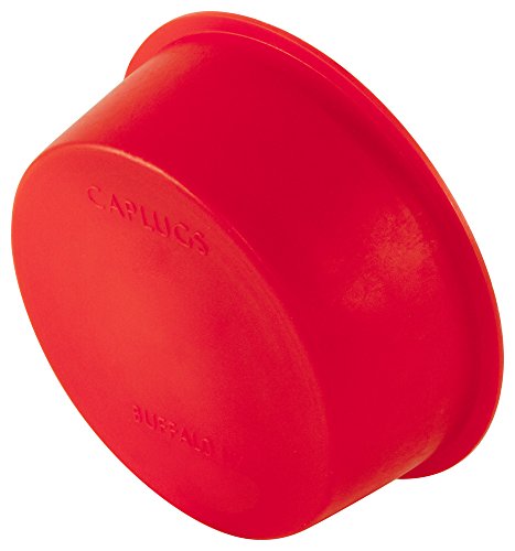 Caplugs Q806Q3 מכסה ותקע מחודד פלסטיק. T-806, PE-LD, CAP OD 1.885 מזהה תקע 2.065, אדום