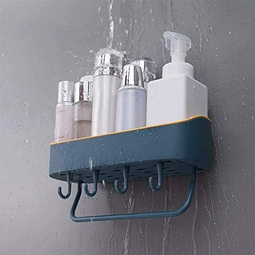 XJJZS מדף אמבטיה מארגן קיר קיר ללא קידוח מדף מקלחת מדף מטבח מדפי סל מדפי מדפים מקלחת קאדי