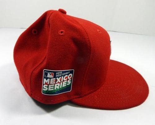משחק סנט לואיס קרדינלס לשנת 2019 השתמש ב- Red Hat Monterrey Mexico Series Patch 7 1/8 4 - משחק כובעי