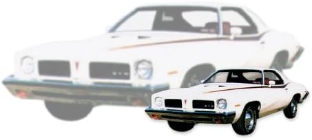 1973 ערכת פונטיאק לימנס ו- GTO מדבקות ופסים - חום/כתום