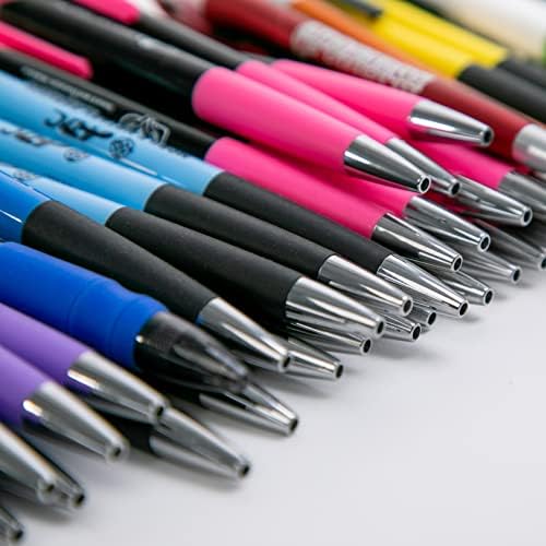 עמדות ידיים - עטים כדוריים - מגוון עטים מודפסים לא נכון עם אחיזה ארגונומית-עטים בלחיצה, עטים נשלפים ועוד-מארז