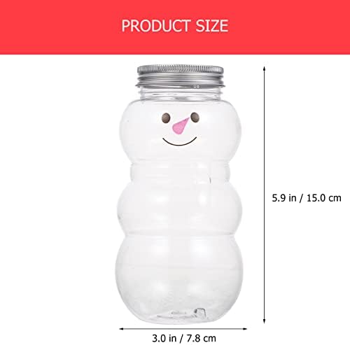 טופיקו עיצוב חג המולד 10 יחידות בקבוקי חג המולד שלג שלג בקבוקי אריזה אטומה בקבוקי תה חלב בקבוקי מים צלולים