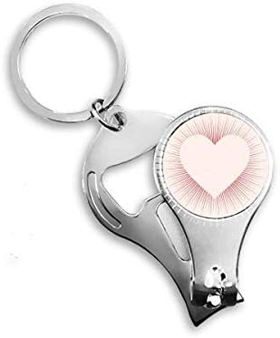 אהבה בצורת לב ליום האהבה ניפר טבעת טבעת מפתח בקבוקי שרשרת פותחן