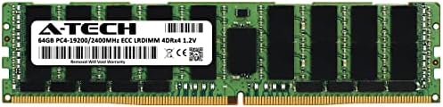 זיכרון זיכרון A-Tech 64GB עבור SuperMicro SYS-1029U-TR4-DDR4 2400MHz PC4-19200 ECC עומס מופחת LRDIMM