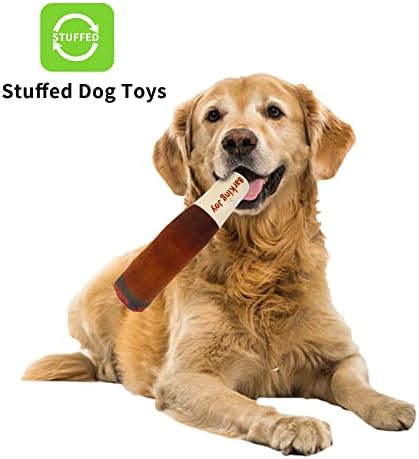 נביחת ג'וי בירה אריזות צעצוע של כלבים לכלבים בינוניים וגדולים - חבילות צעצועים כלבים מצחיקים למסיבות כלבים