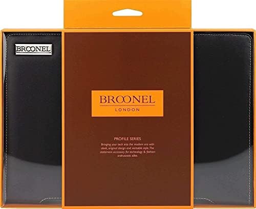 Broonel - סדרת פרופילים - מארז מחשב נייד עור שחור תואם ל- Asus Zenbook 14 UX3402ZA -KN589W 14 מחשב