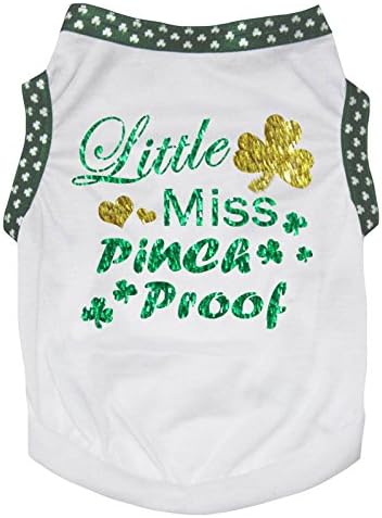 Petitebella Little Miss Purch Proovs Clovers חולצת כלבים
