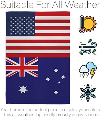 גביע העולם אוסטרליה ארהב דגל ידידות באנר דגל קיר אמנות דגל עמודי דגל לבית חיצוני עומדים קישוטים