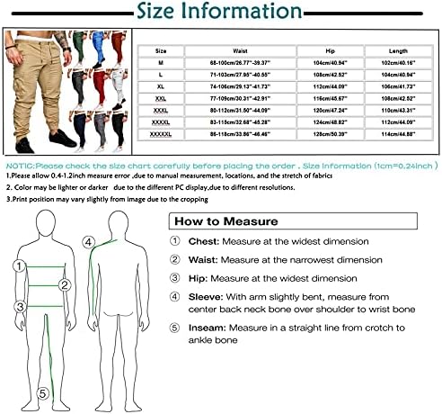 מכנסיים מכנסיים מתאימים לגברים רופפים מכנסי כיס רופפים רופפים מכנסיים כלים למכנסי הסוואה M-4XL מכנסי