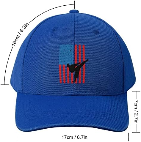 ארהב דגל צוות טאקוונדו בייסבול כובע מתכוונן אבא כובע נהג משאית כובע לגברים נשים
