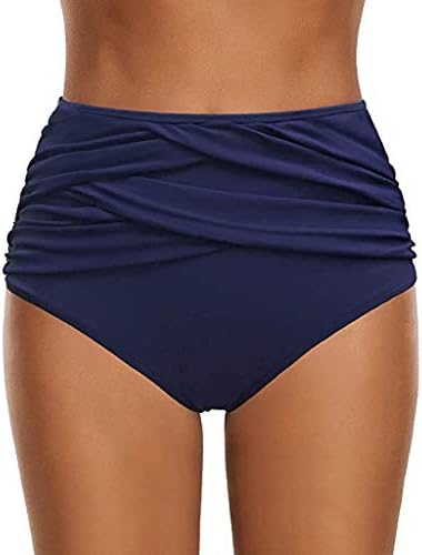 מכנסי לוח של Fulijie בנות בגודל 14 מכנסי נשים רושות תחתיות בטן תמצית בקרת בגד ים גבוה