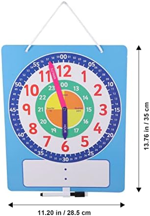 Gadpiparty מספר זמן הוראה שעון למד לספר לשעון זמן מחק יבש כתיבה שעון הדגמה שעון צעצוע חינוכי מוקדם