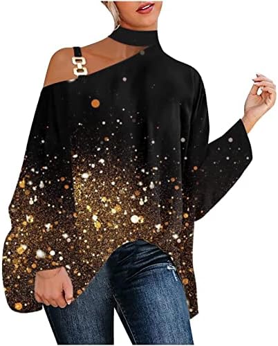 אופנת אביב נשים 2023 חולצות שרוול עטלף כתף חולצות צוואר ארוך צוואר רופף קפוצ'ונים לסוודר