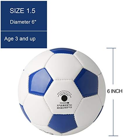 Yanyodo עמיד 6 מיני אימונים בגודל כדורגל כדור כדורגל ספורט רך כדור צעצועים לפעוטות, מתנת ילדים