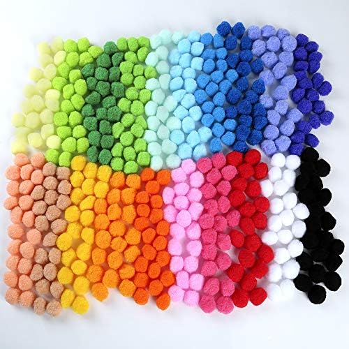 קיידו 400 חתיכות 1 אינץ 20 צבעים פומפונים אומנויות ומלאכות פונפונים כדורי עבור תחביב אספקת ויצירתי קרפט